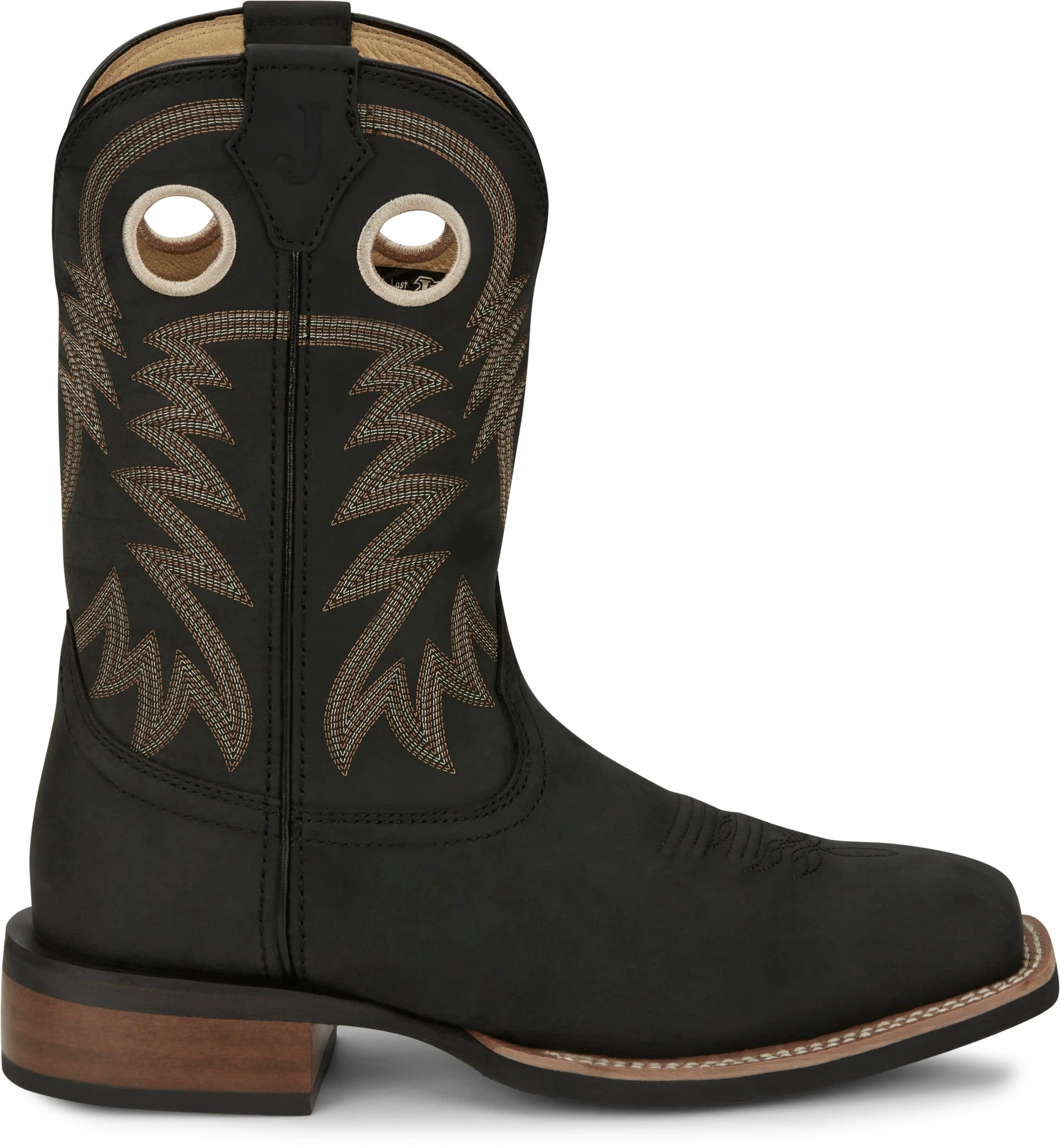 Justin Men's Black Frontier Show Stopper Western Boots FN7122 - Image 3