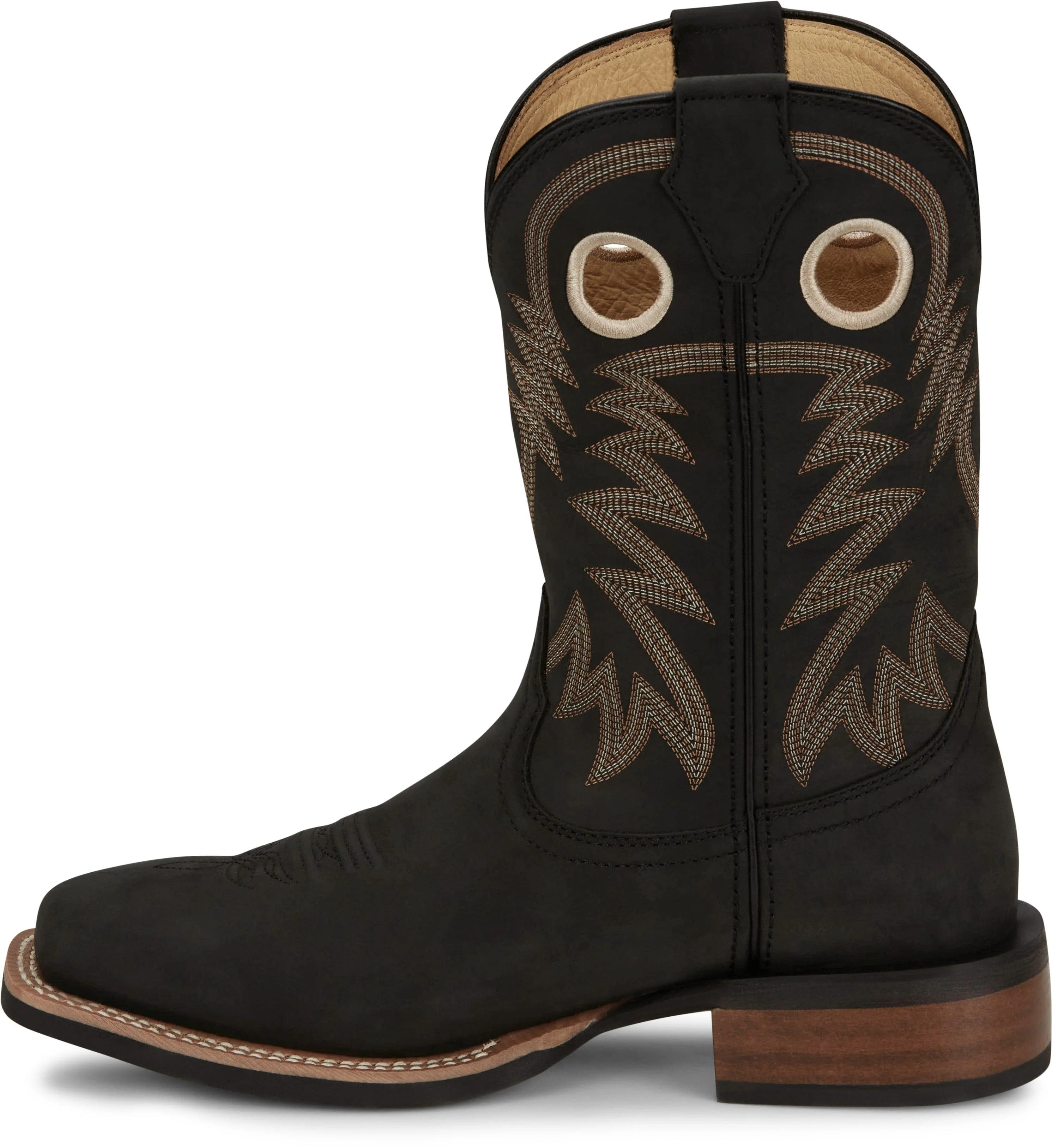 Justin Men's Black Frontier Show Stopper Western Boots FN7122 - Image 5