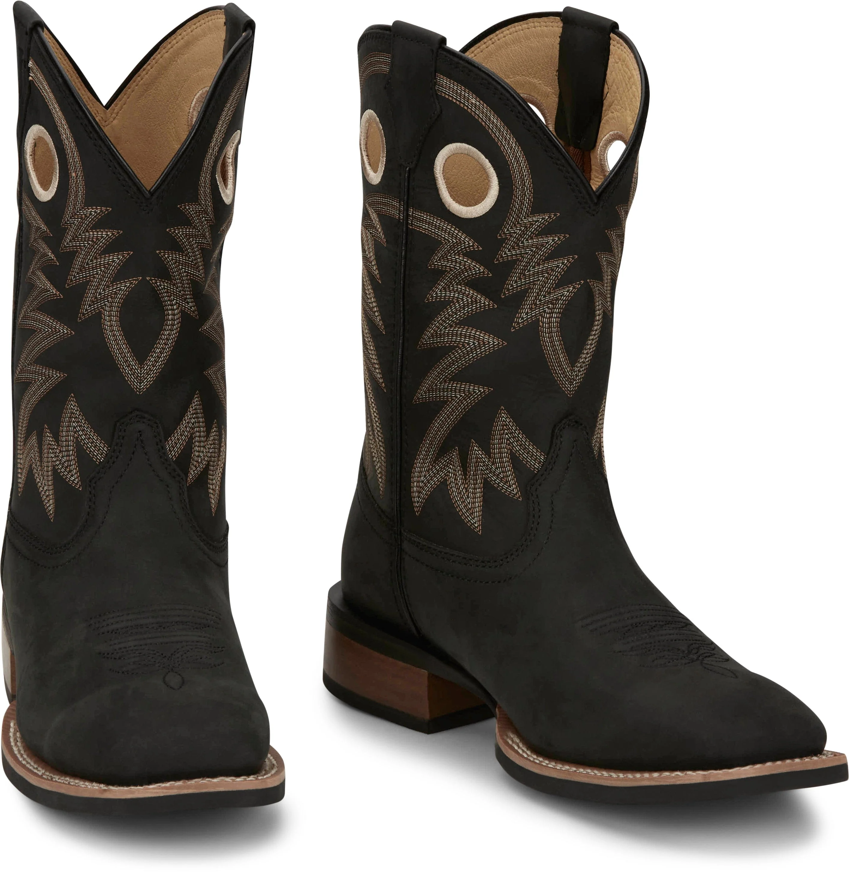 Justin Men's Black Frontier Show Stopper Western Boots FN7122 - Image 8