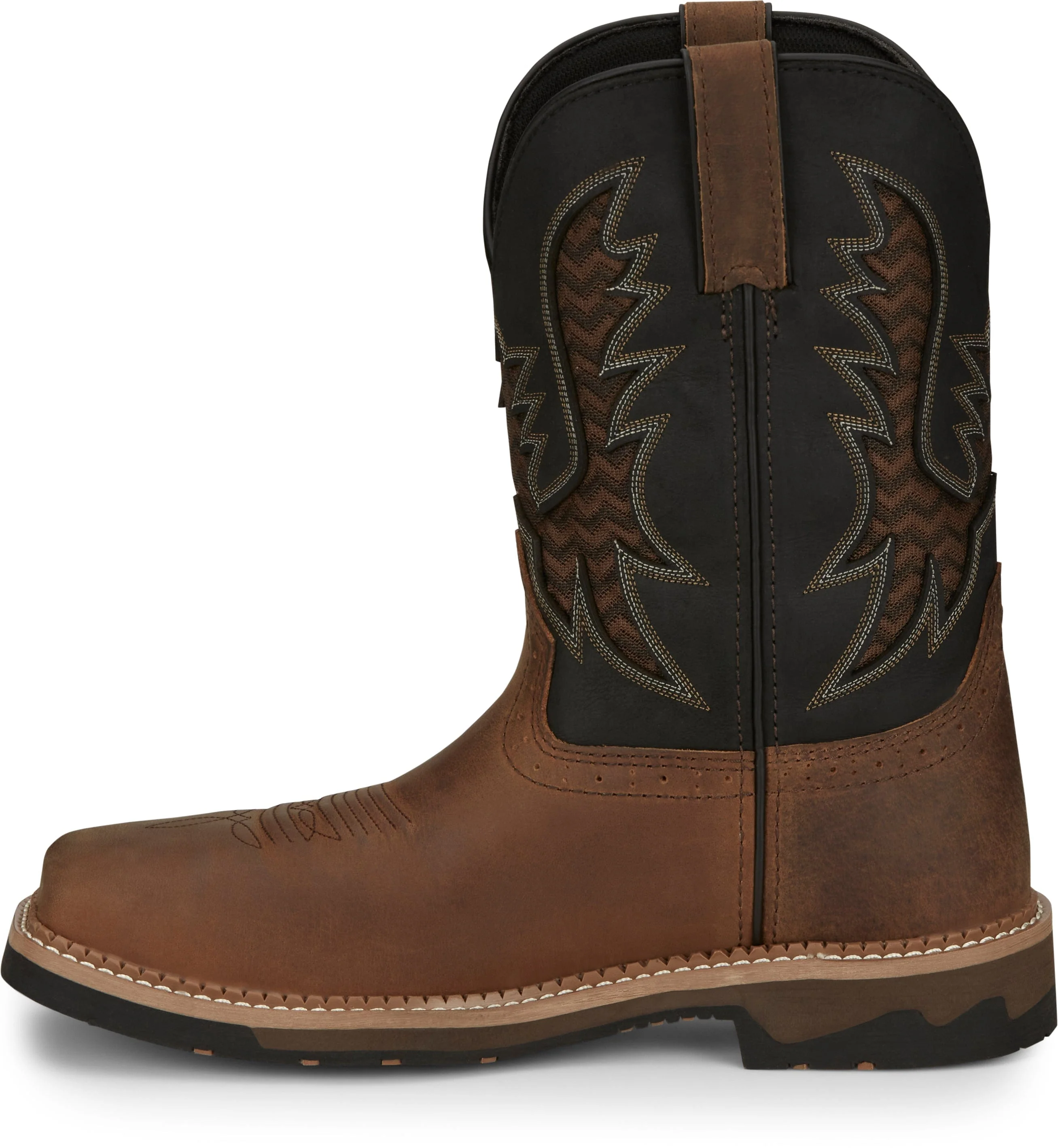 Justin Men's Bolt Brown Nano Composite Toe Work Boots SE4113 - Image 4