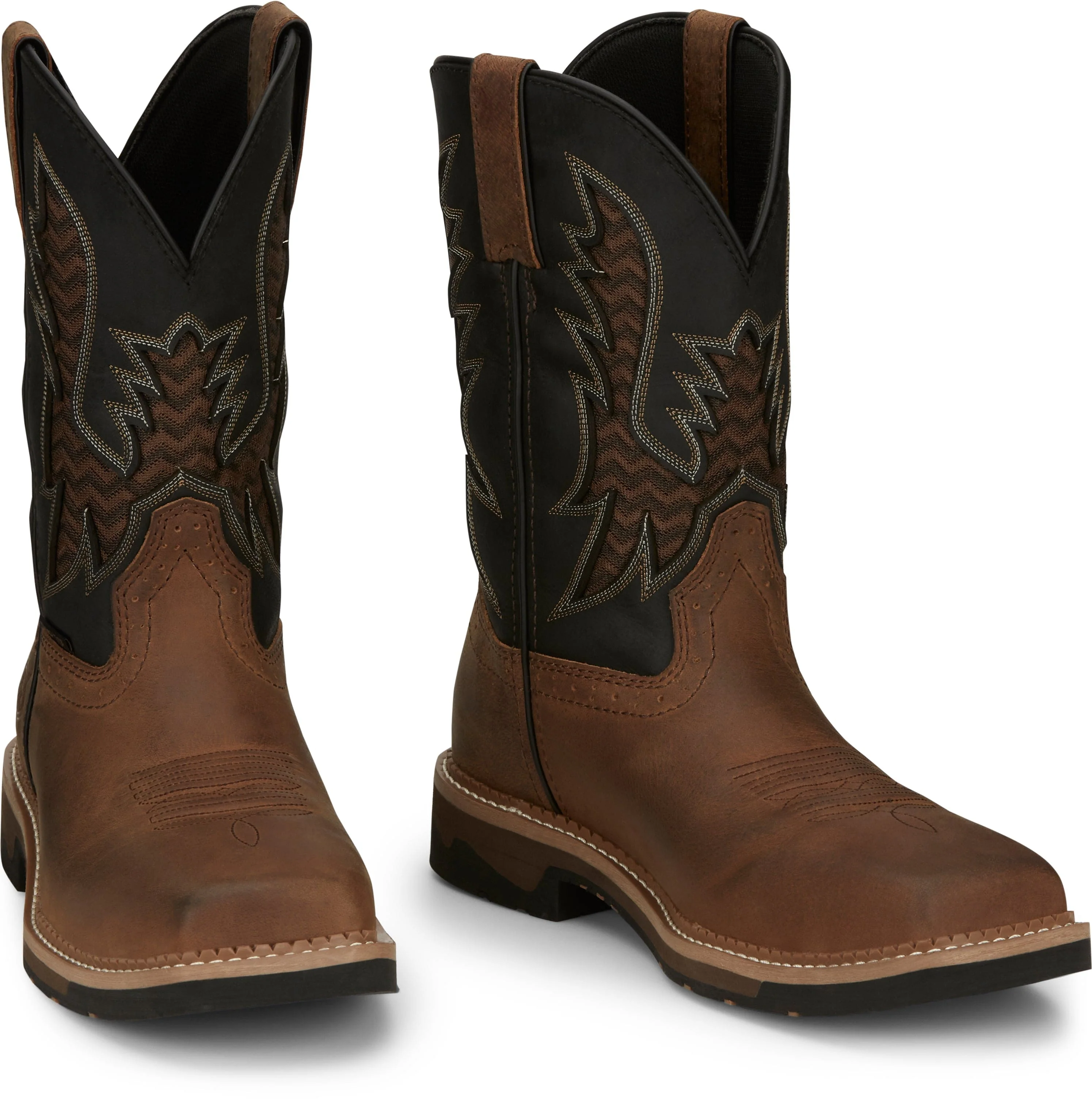 Justin Men's Bolt Brown Nano Composite Toe Work Boots SE4113 - Image 8