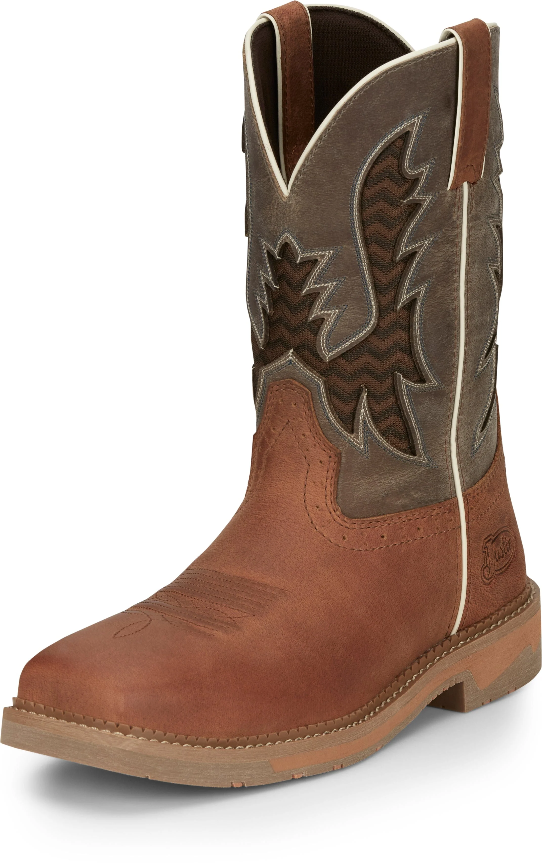 Justin Men's Bolt Light Brown Work Boot SE4110 - Image 2