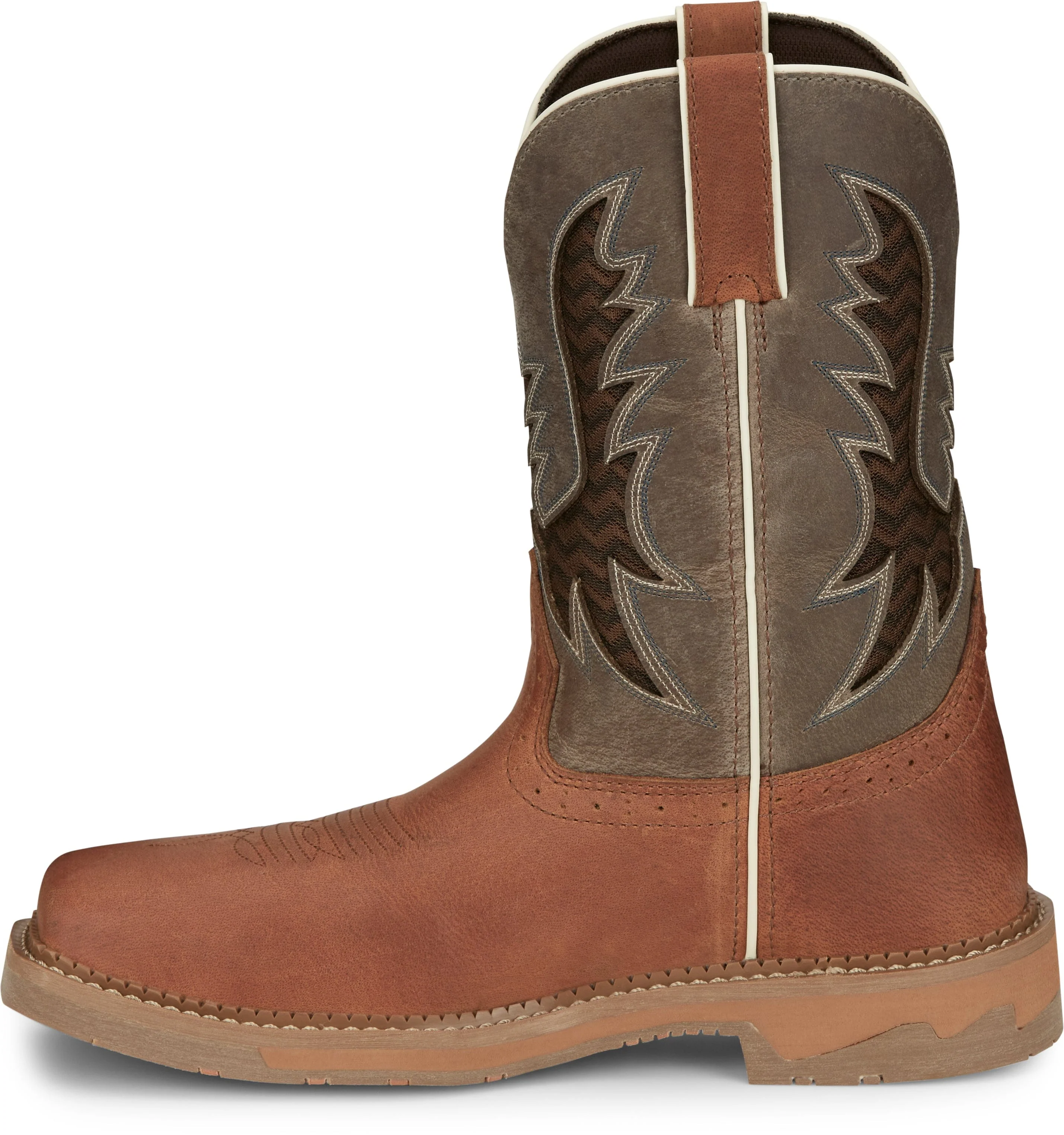 Justin Men's Bolt Light Brown Work Boot SE4110 - Image 4