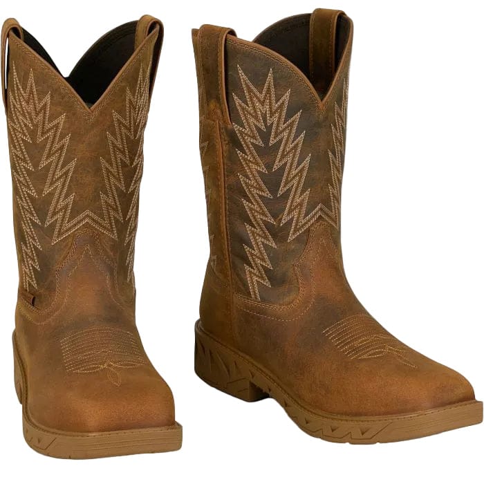 Justin Men's Brown Blinder Waterproof Steel Toe Work Boots PD4069 - Image 4