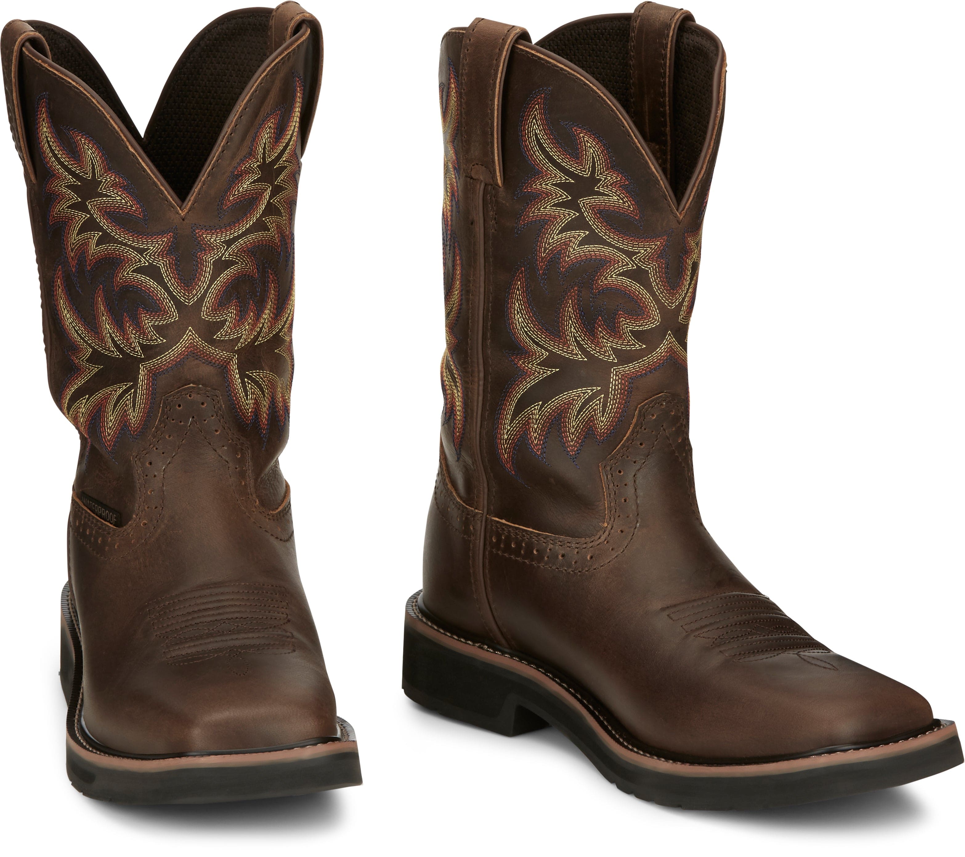 Justin Men's Brown Driller Waterproof Work Boot SE4689 - Image 8