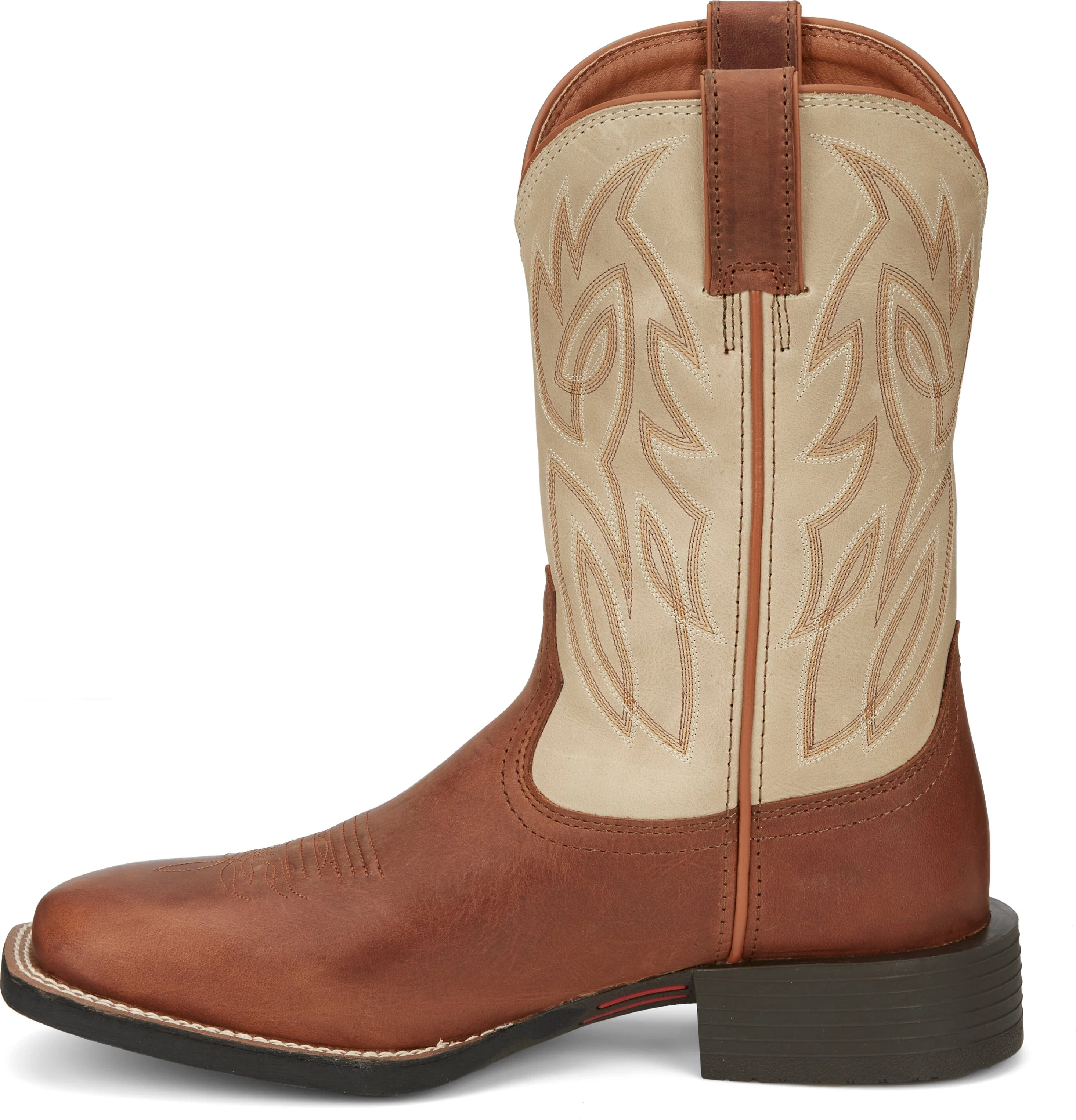 Justin Men's Canter Whiskey Brown Square Toe Western Boots SE7511 - Image 3