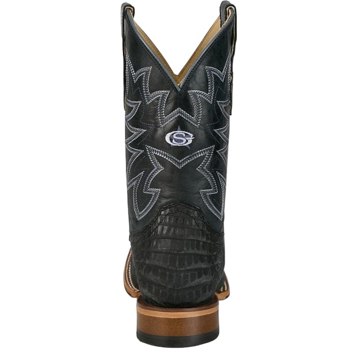 Justin Men's George Strait Charcoal San Antone Caiman Exotic Boots GR5710 - Image 5