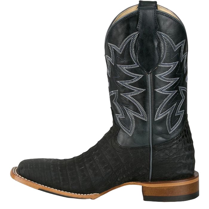 Justin Men's George Strait Charcoal San Antone Caiman Exotic Boots GR5710 - Image 8
