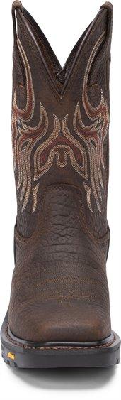 Justin Men's Commander X5 Driscoll Mahogany Ortholite Work Boots WK2110 - Image 5