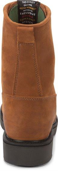 Justin Men's Conductor Brown Soft Toe Lace Up Work Boots 760 - Image 6