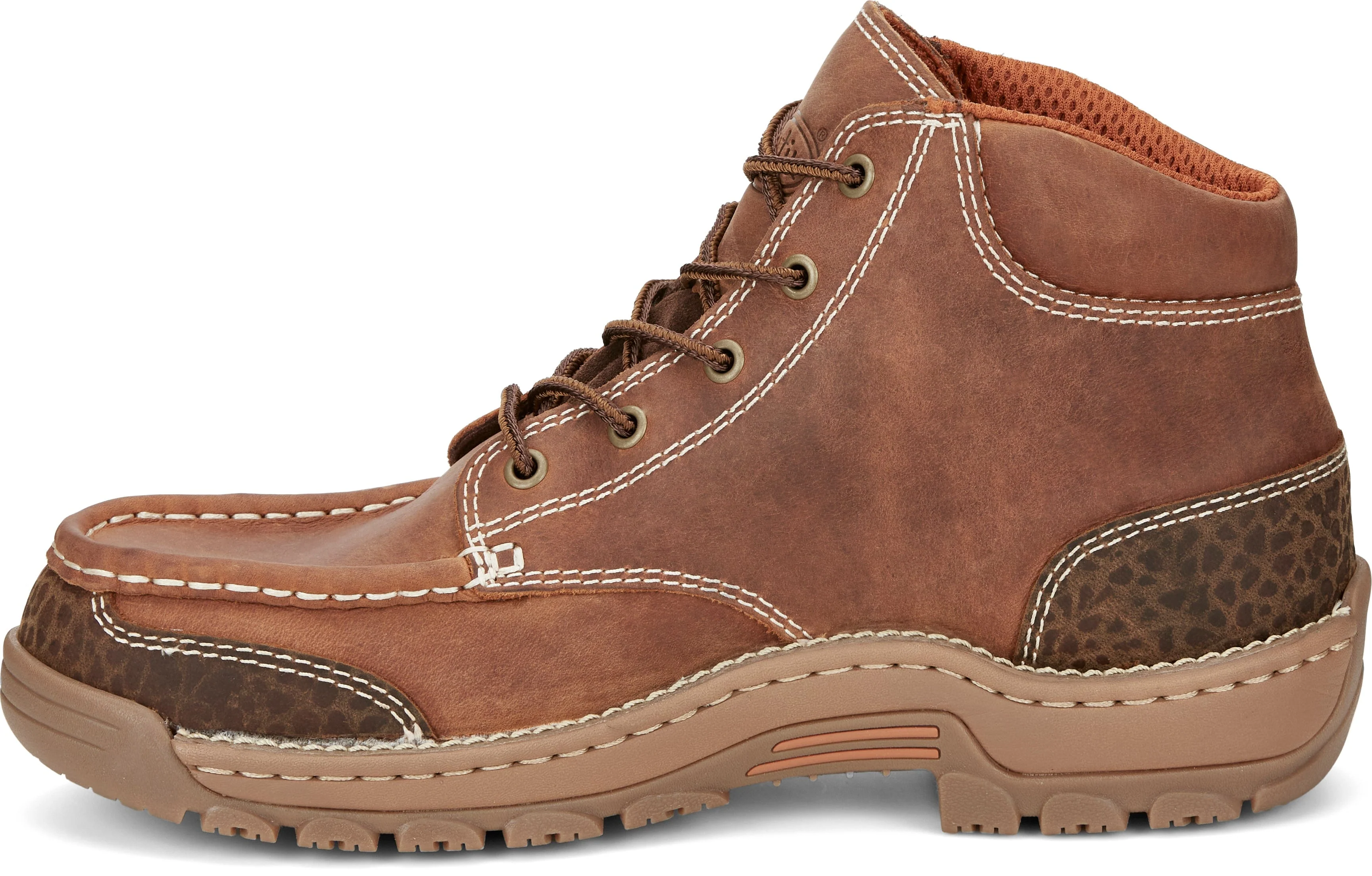 Justin Men's Stampede Corbett Waterproof Barley Brown Work Boots SE252 - Image 4