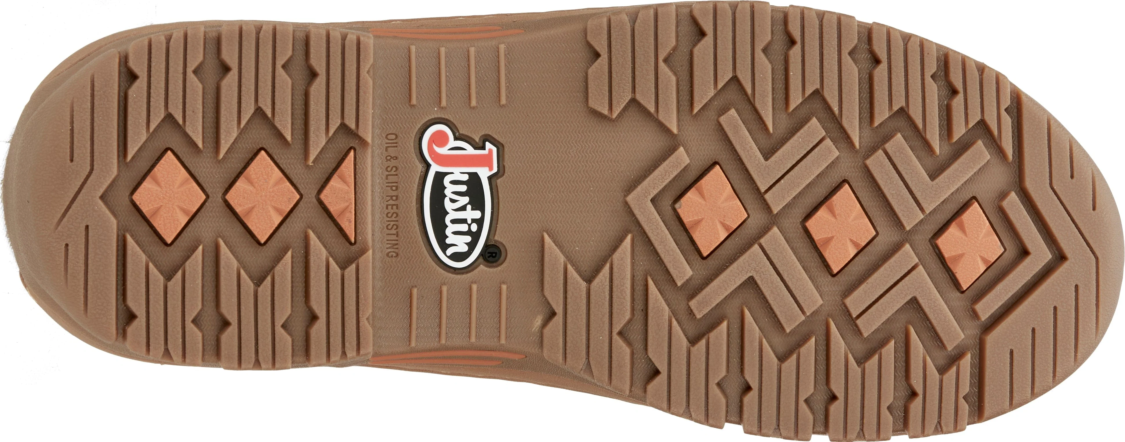 Justin Men's Stampede Corbett Waterproof Barley Brown Work Boots SE252 - Image 9