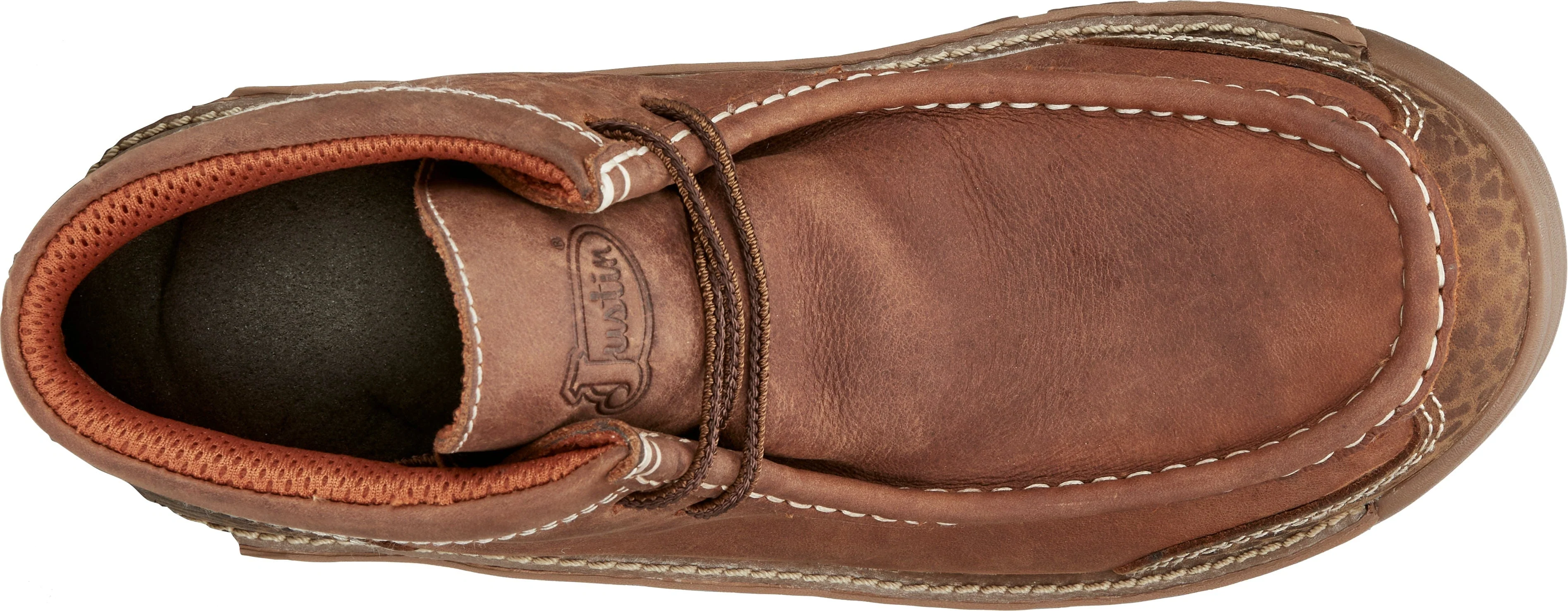 Justin Men's Crafton Barley Brown Waterproof Work Shoe SE251 - Image 5