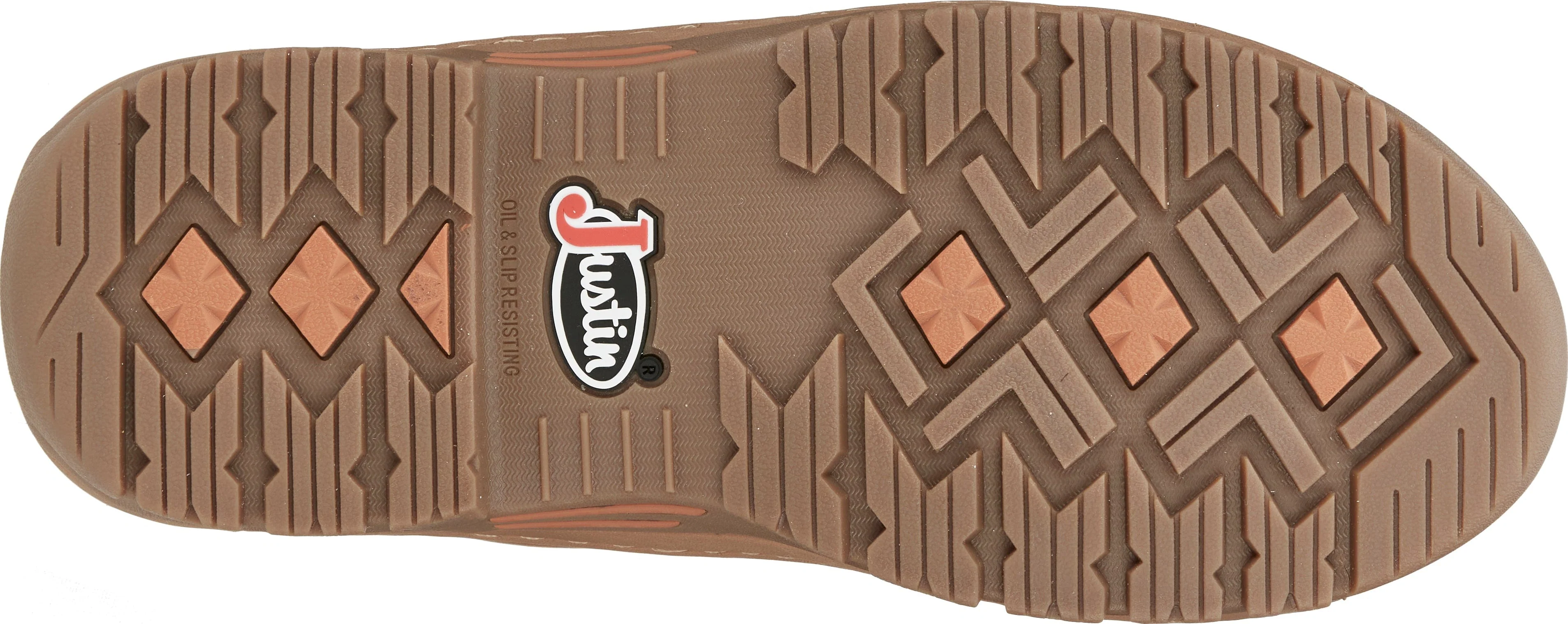 Justin Men's Crafton Barley Brown Waterproof Work Shoe SE251 - Image 9