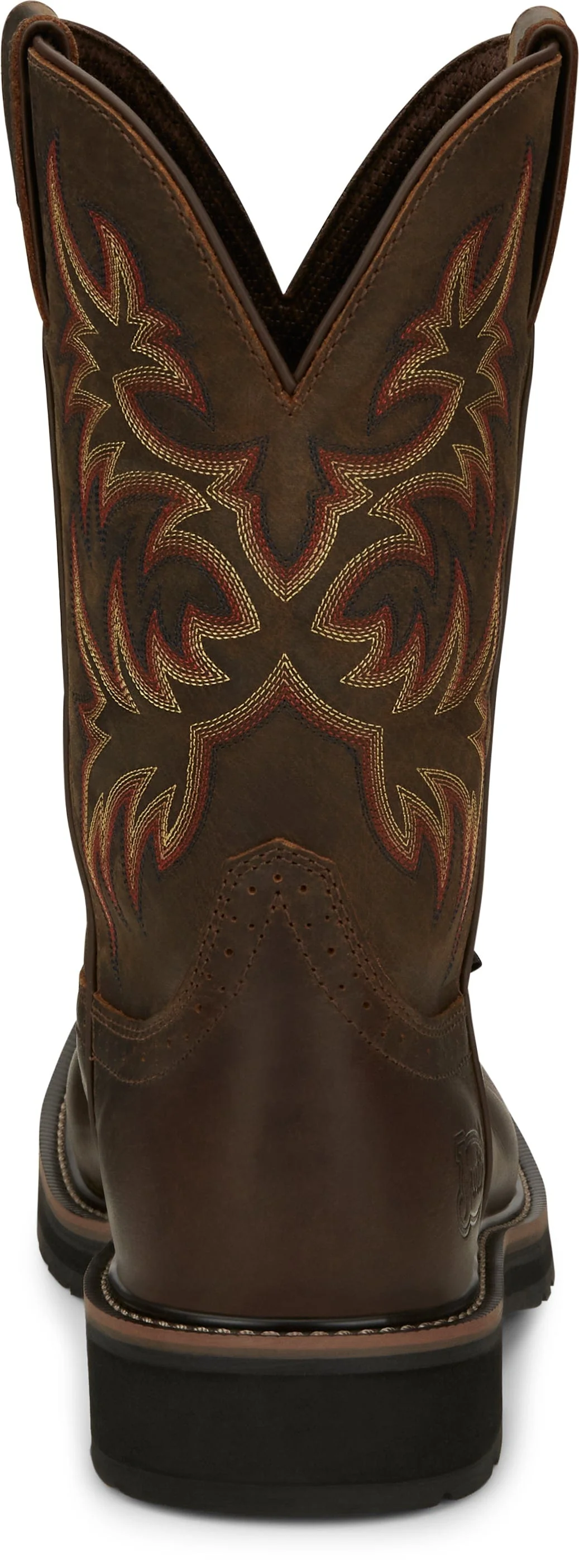 Justin Men's Stampede Driller Dark Brown Steel Toe Work Boots SE4682 - Image 4