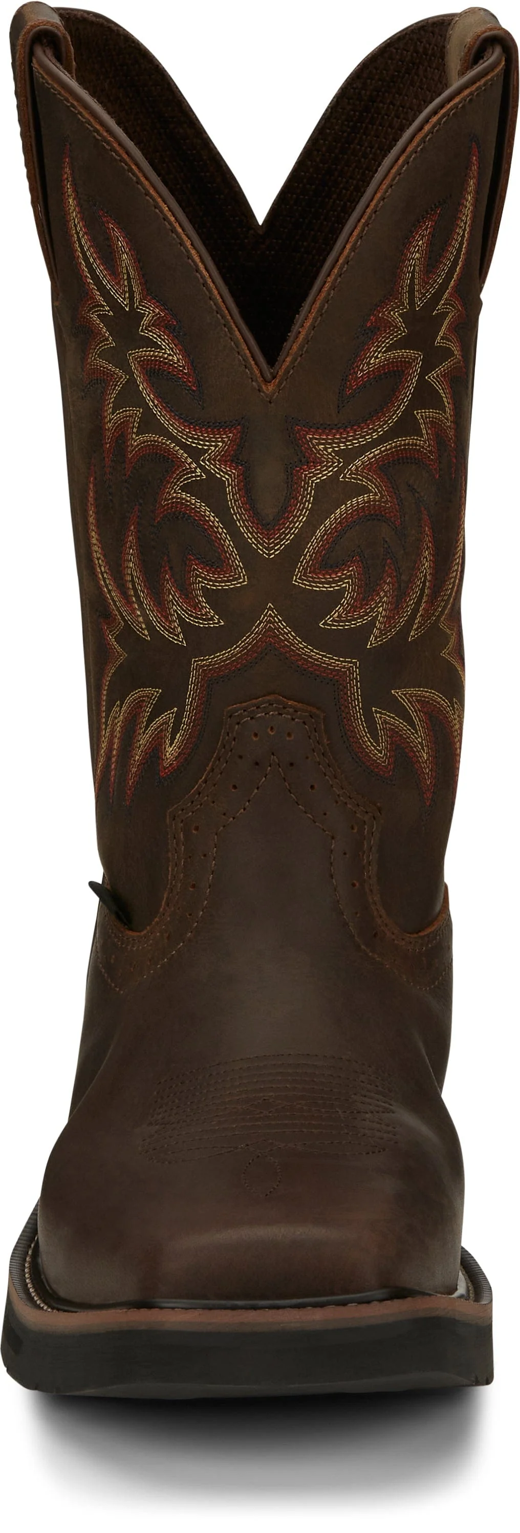 Justin Men's Stampede Driller Dark Brown Steel Toe Work Boots SE4682 - Image 7