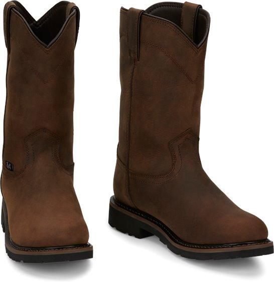 Justin Men's Drywall Whiskey Brown Waterproof Work Boots SE4960 - Image 5
