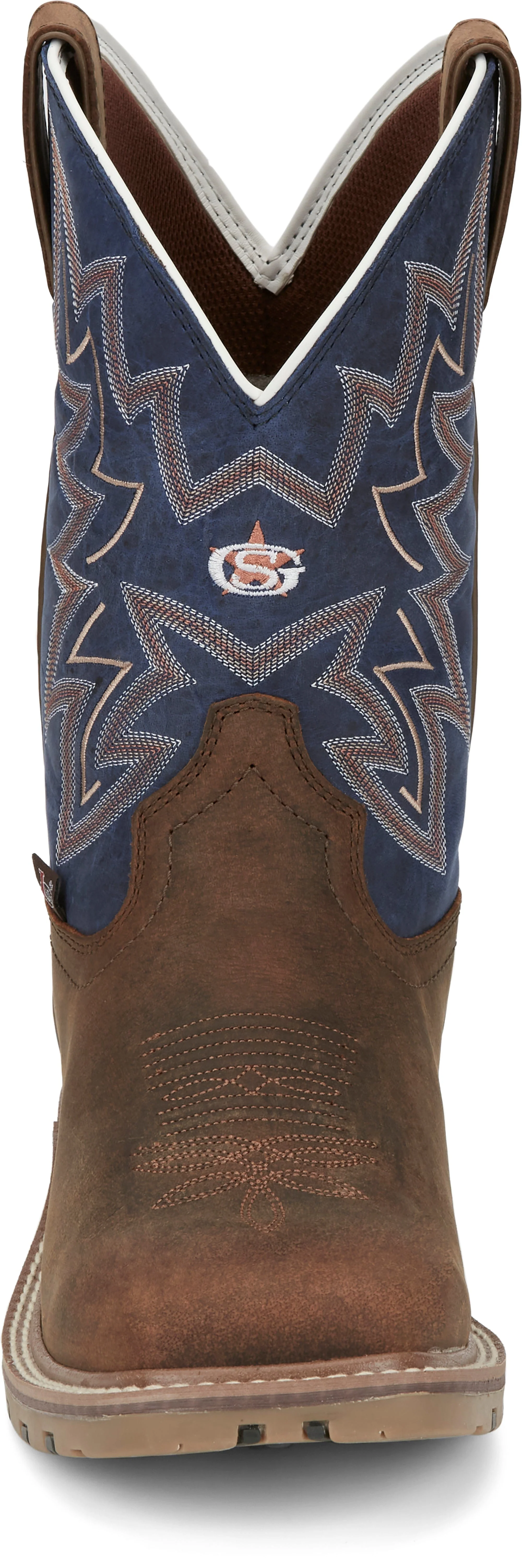 Justin Men's Dusty Cedar Brown Waterproof Western Work Boots GR9063 - Image 6