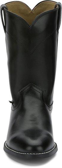 Justin Men's Farm & Ranch Temple Black Round Toe Roper Boots JB3000 - Image 5