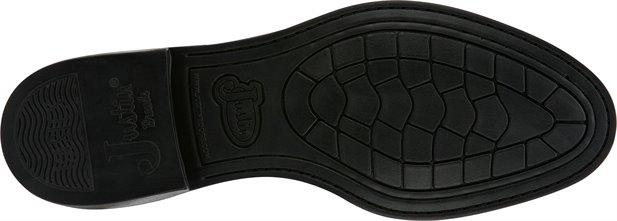 Justin Men's Farm & Ranch Temple Black Round Toe Roper Boots JB3000 - Image 8