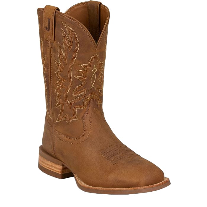 Justin Men's Chestnut Brown Rustle Western Boots OL7331