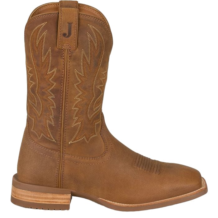 Justin Men's Chestnut Brown Rustle Western Boots OL7331 - Image 2