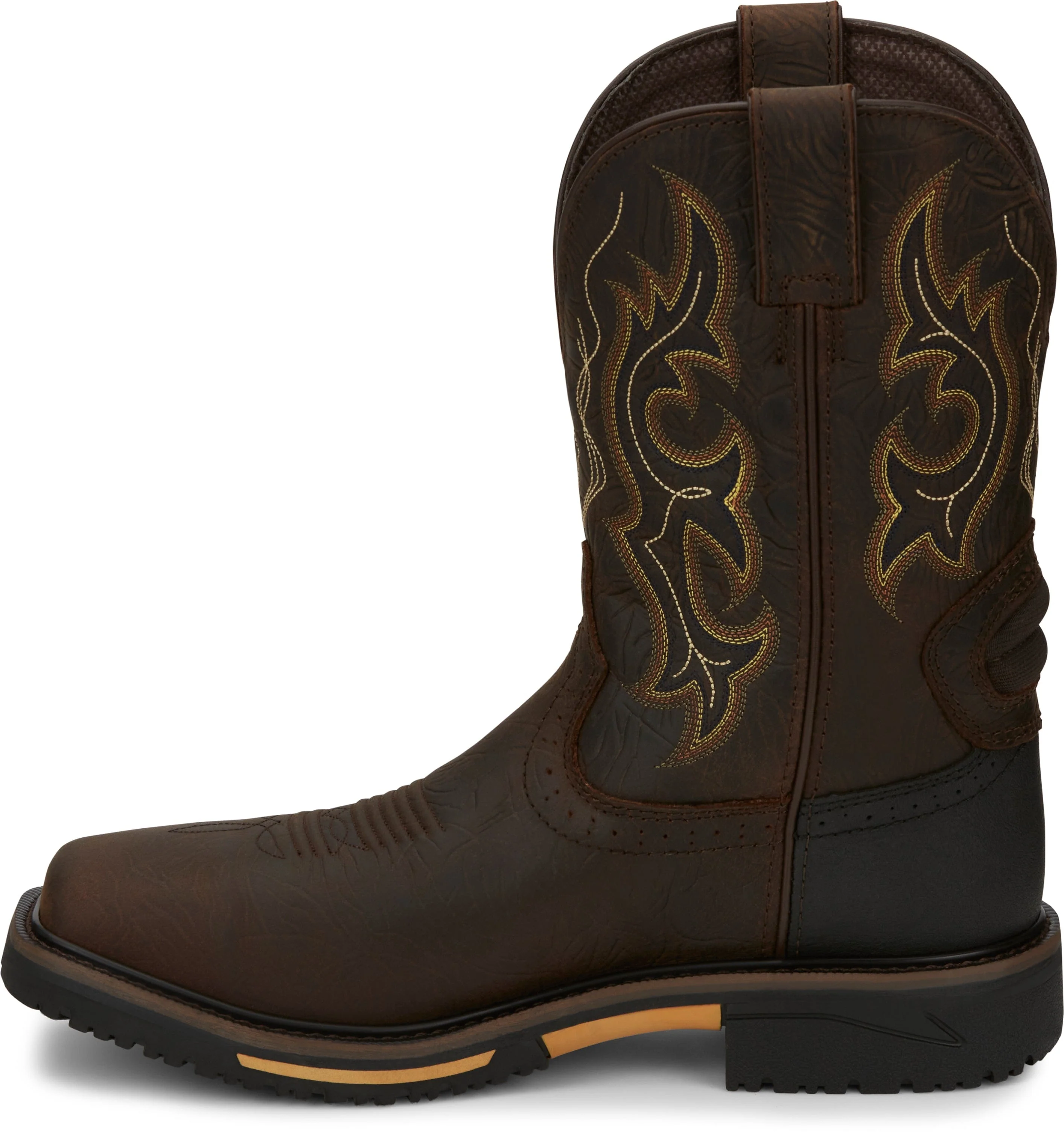 Justin Men's Joist Chocolate Brown Composite Toe Waterproof Work Boots SE4625 - Image 3