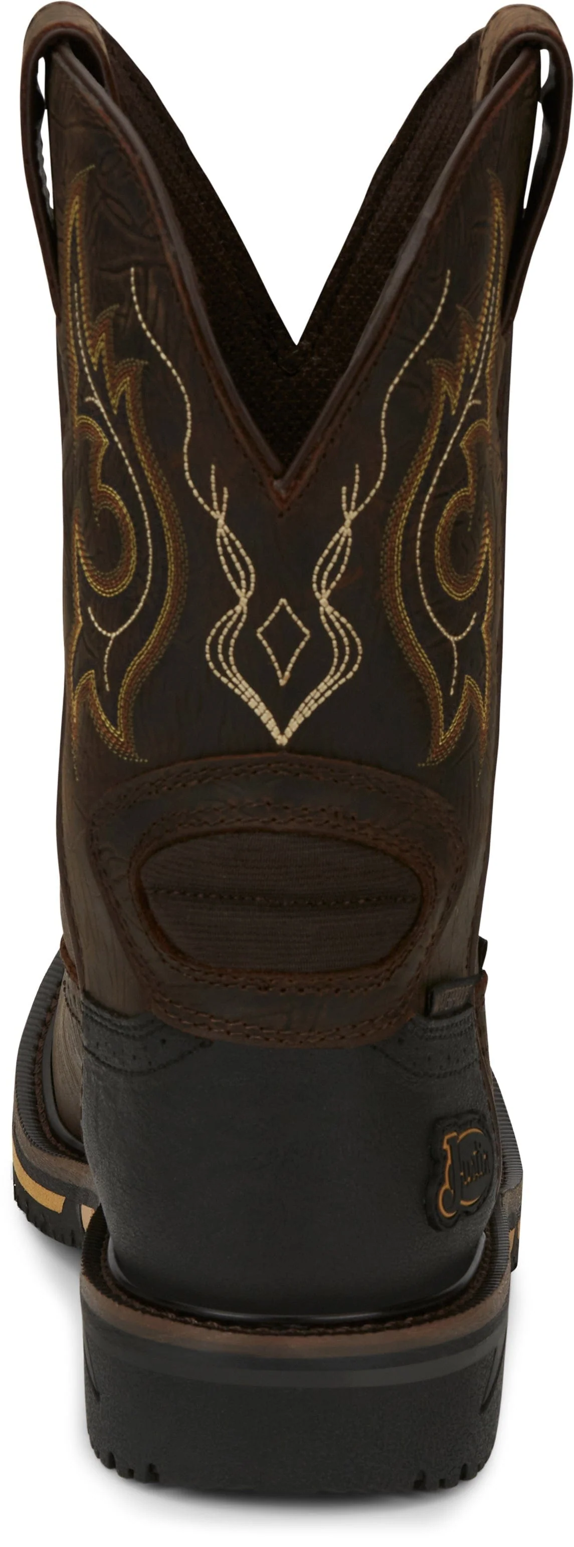 Justin Men's Joist Chocolate Brown Composite Toe Waterproof Work Boots SE4625 - Image 6