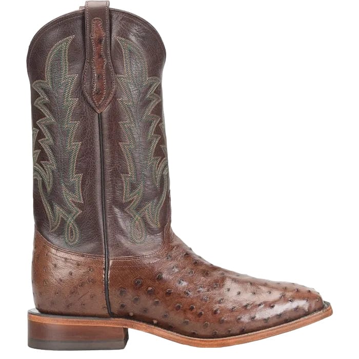 Justin Men's Kango Tobac Brown Rancher Ostrich Exotic Cowboy Boots GR5334 - Image 2