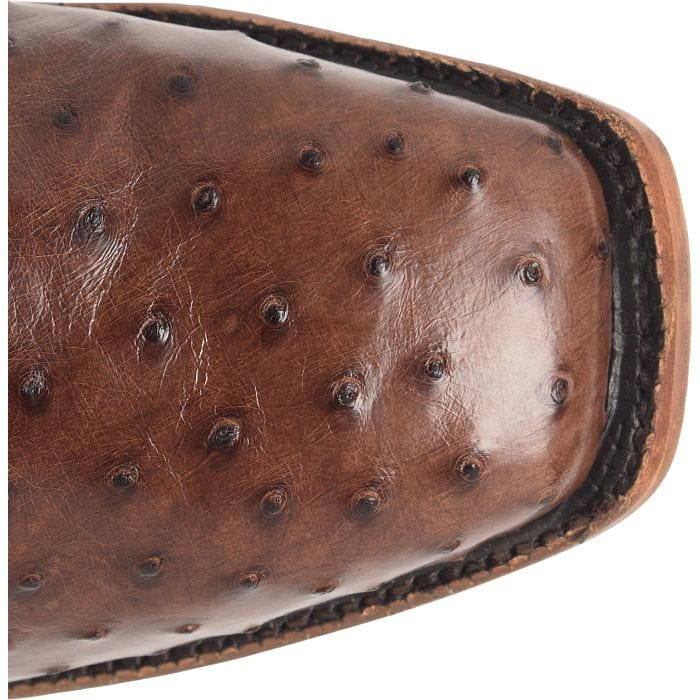 Justin Men's Kango Tobac Brown Rancher Ostrich Exotic Cowboy Boots GR5334 - Image 5