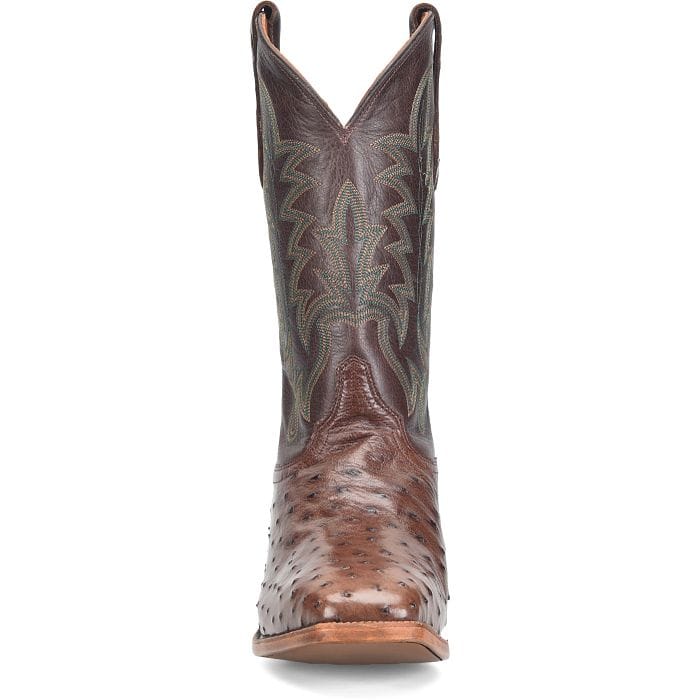 Justin Men's Kango Tobac Brown Rancher Ostrich Exotic Cowboy Boots GR5334 - Image 8