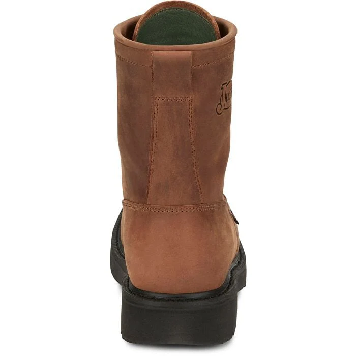 Justin Men's Livestock Aged Brown Lace Up Work Boots OW760 - Image 4