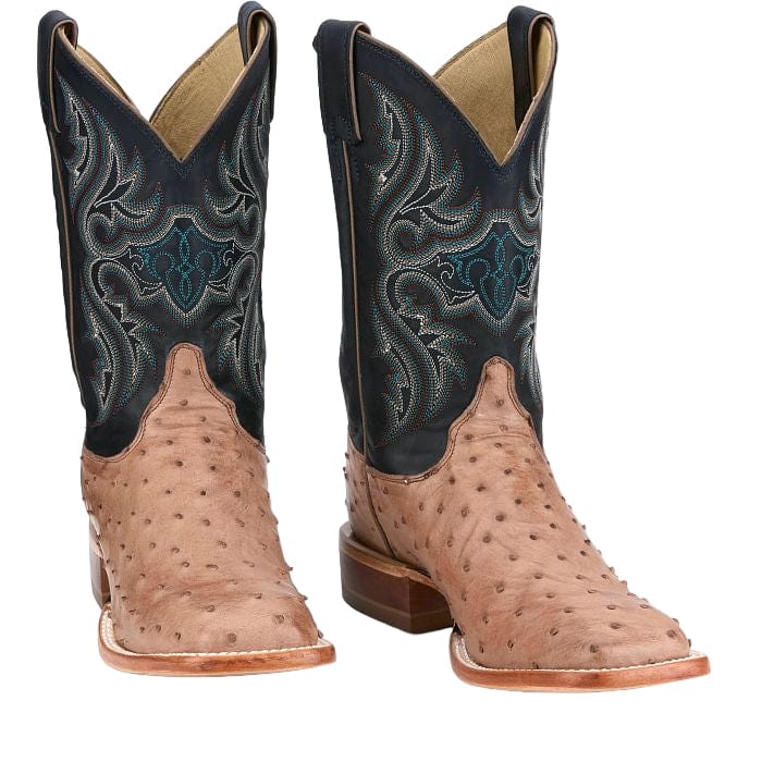 Justin Men's Moseley Coffee Brown Full Quill Ostrich Boots JE5172 - Image 3