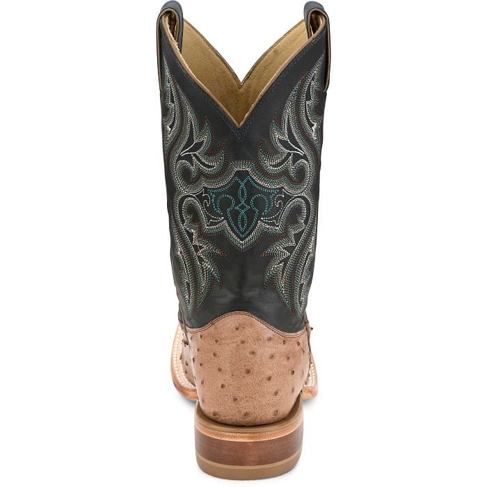 Justin Men's Moseley Coffee Brown Full Quill Ostrich Boots JE5172 - Image 5