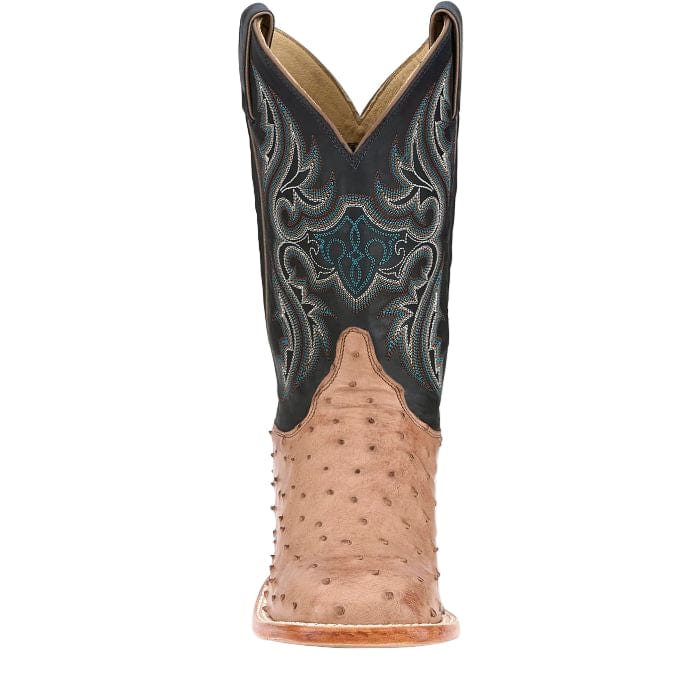 Justin Men's Moseley Coffee Brown Full Quill Ostrich Boots JE5172 - Image 7