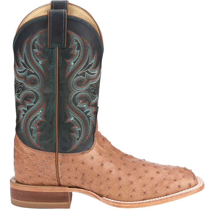 Justin Men's Moseley Cognac Full Quill Ostrich Exotic Western Boots JE5171 - Image 3