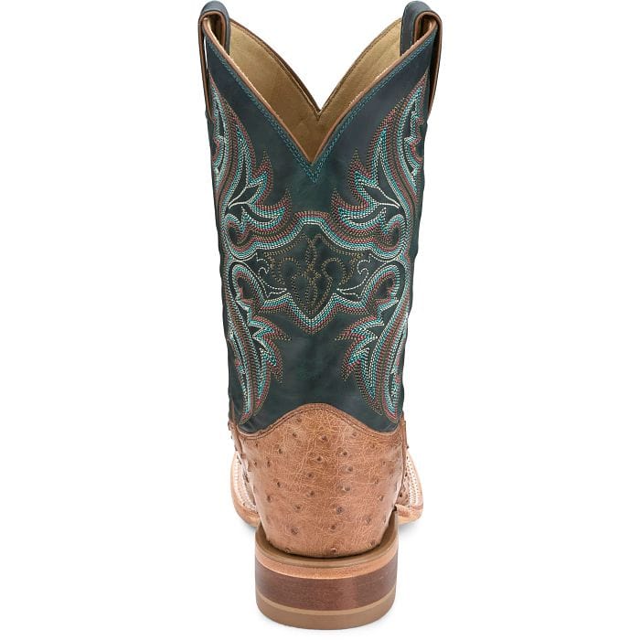 Justin Men's Moseley Cognac Full Quill Ostrich Exotic Western Boots JE5171 - Image 5
