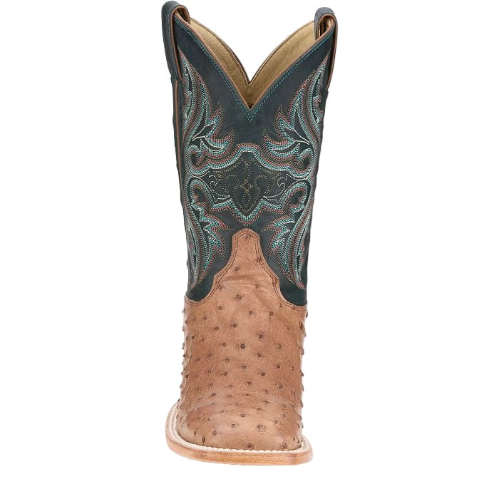 Justin Men's Moseley Cognac Full Quill Ostrich Exotic Western Boots JE5171 - Image 7