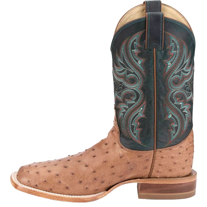 Justin Men's Moseley Cognac Full Quill Ostrich Exotic Western Boots JE5171 - Image 8