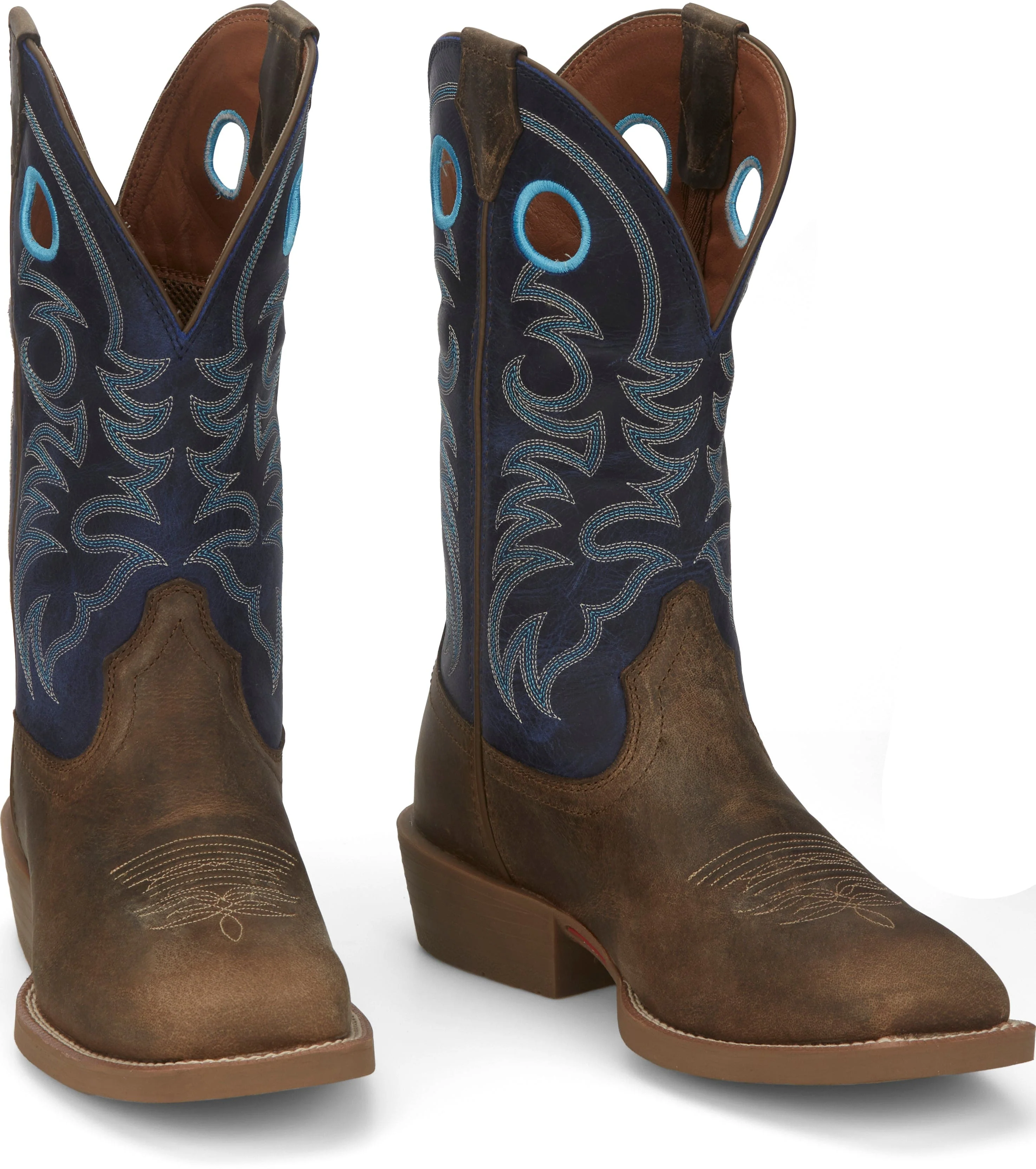 Justin Men's Muley Peanut Tan Western Boots SE7611 - Image 9