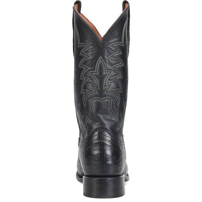 Justin Men's Obsidian Black Panama Caiman Exotic Cowboy Boots GR5333 - Image 3