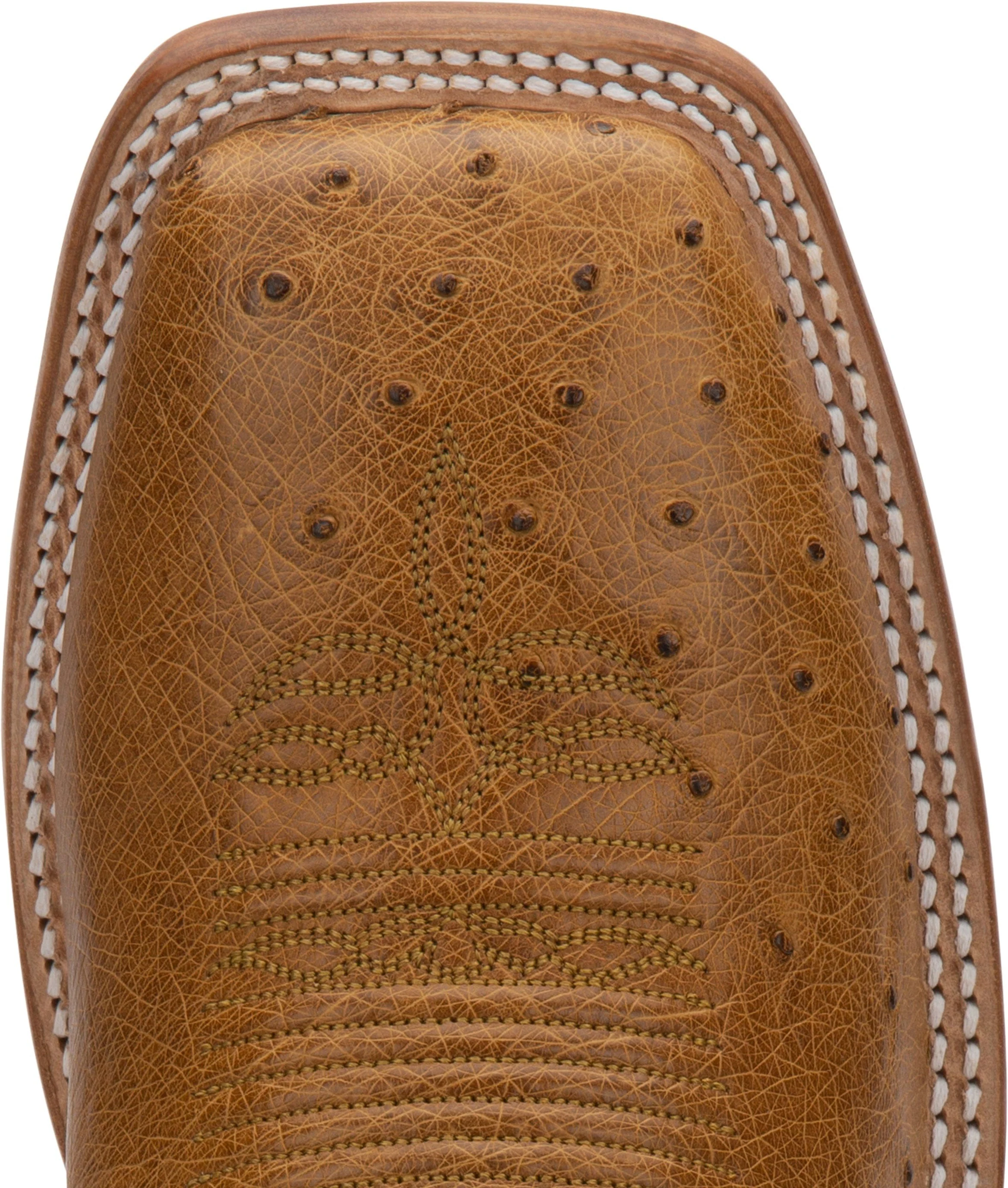 Justin Men's Pascoe Antique Saddle Smooth Ostrich Western Boots 8294 - Image 4