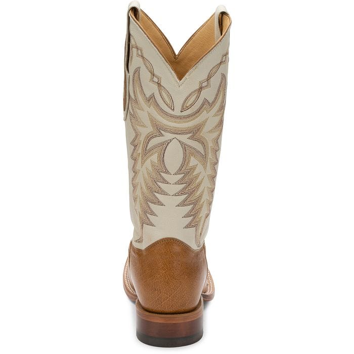 Justin Men's Pascoe Antique Saddle Smooth Ostrich Western Boots 8294 - Image 6