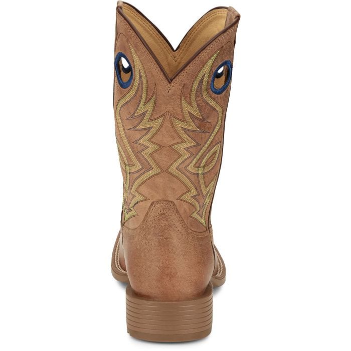 Justin Men's Pickett Light Oak Western Boots UN7150 - Image 5