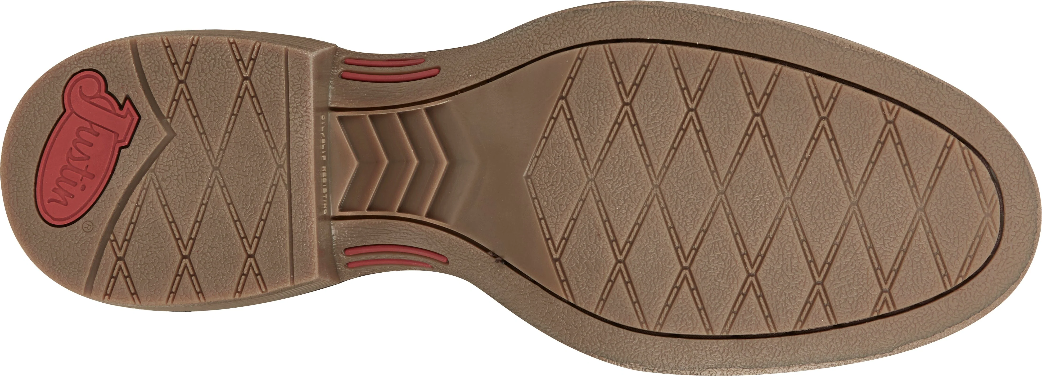 Justin Men's Rendon Barnwood Brown Round Toe Western Boots SE7533 - Image 9