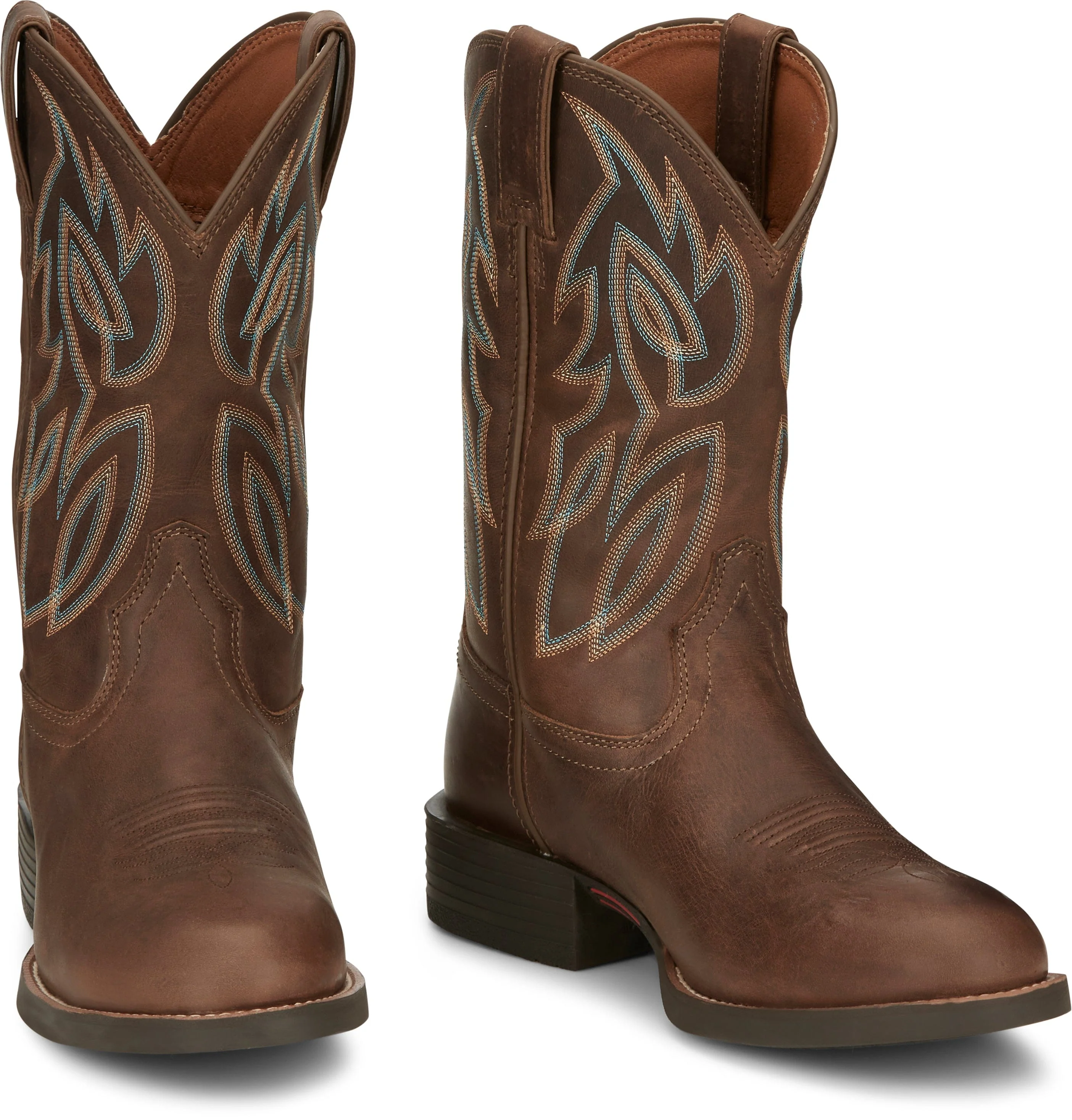 Justin Men's Rendon Pecan Western Boots SE7530 - Image 8