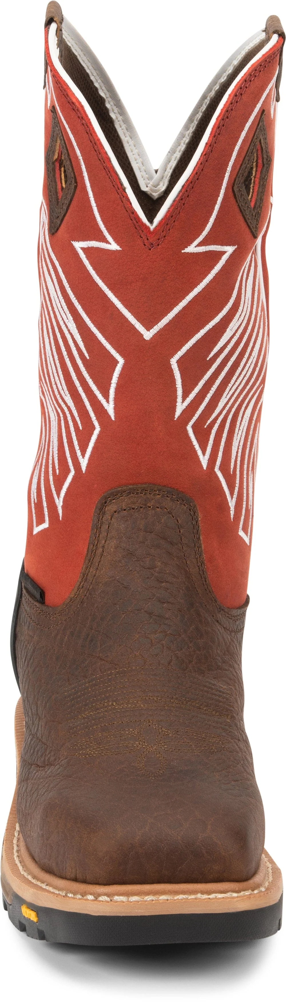 Justin Men's Roughneck Walnut Brown Steel Toe Waterproof Work Boots WK2115 - Image 7