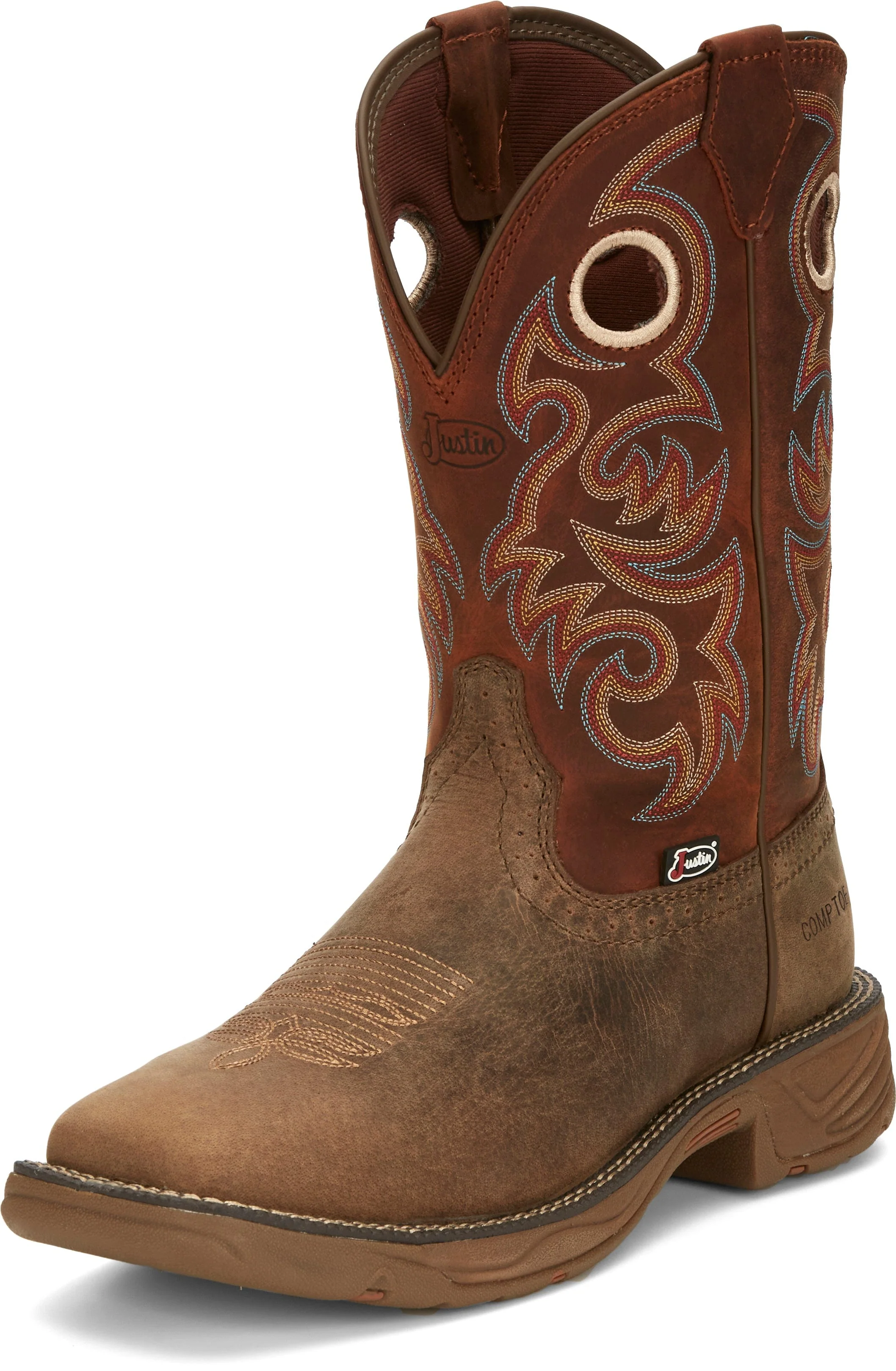 Justin Men's Rush Brown Composite Toe Waterproof Work Boot SE4341 - Image 2