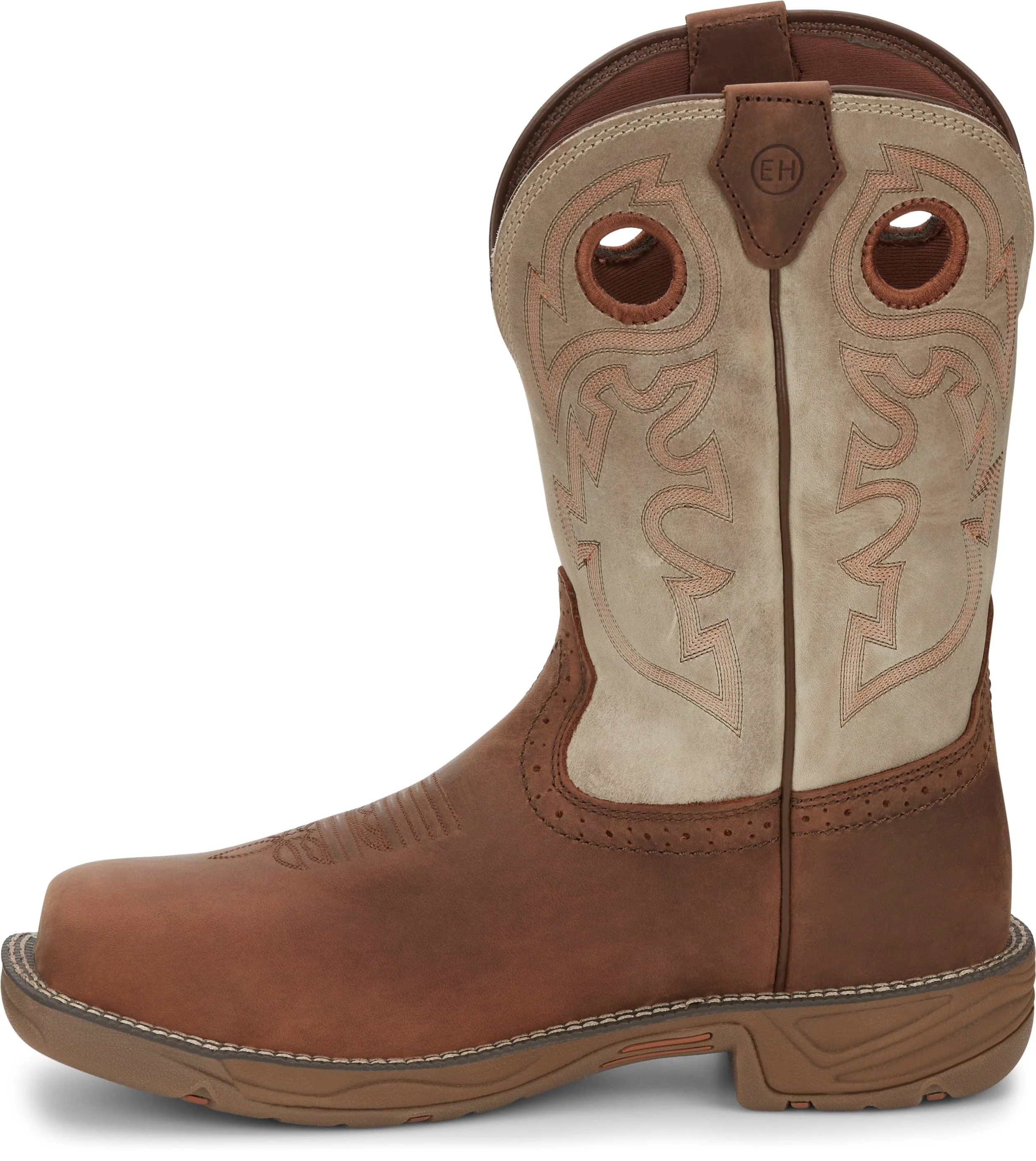 Justin Men's Rush Tan Composite Toe Waterproof Work Boot WK4338 - Image 4