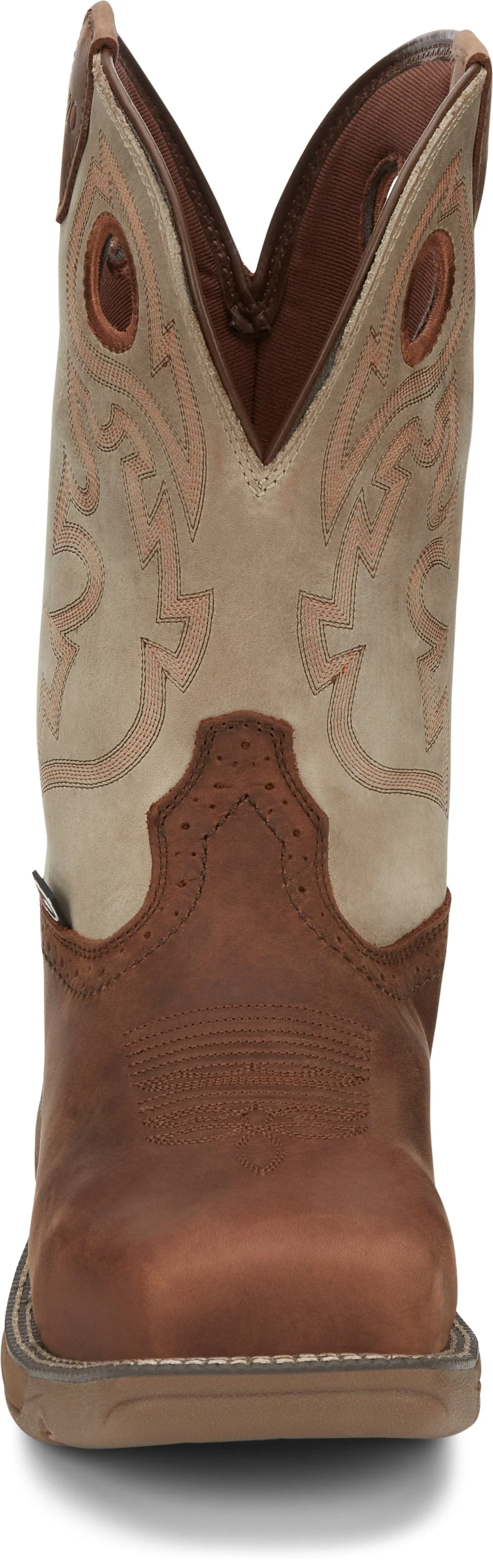 Justin Men's Rush Tan Composite Toe Waterproof Work Boot WK4338 - Image 6